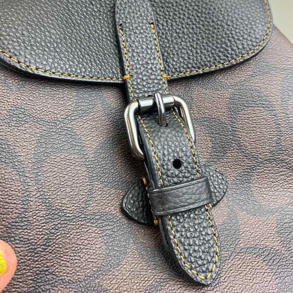 NWT, Coach CB928 Hudson Small Pack in Signature Canvas, Mahogany Black - Picture 7 of 8